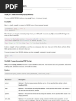 Mysql Connection Using Mysql Binary