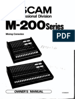 Tascam M-200 Series Owners Manual