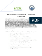 Report of the Far Northeast Community Committee 