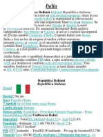 Proiect La Geografie Despre Italia