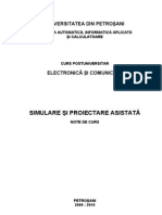 Simulare Si Proiectare Asistata