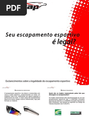Legalidade do Escapamento Esportivo | PDF | Motocicleta | Barulho