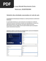 Relatório das atividades executadas em sala de aula - software livre