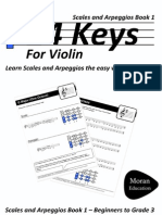 24 Keys Scales and Arpeggios For Violin Book 1 Preview