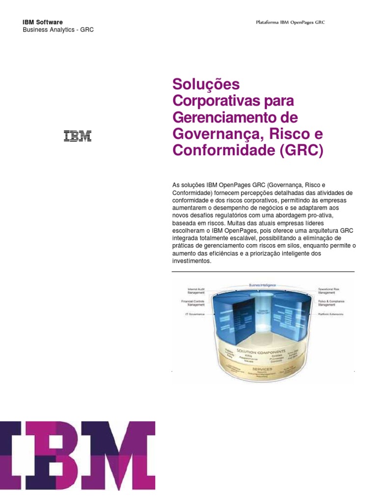 IBM - OpenPages GRC Geral | PDF | IBM | Inteligência empresarial