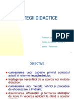 Strategii Didactice Pentru Inspecite La Clasa Sau Pentru Profesori de Limba Si Literatura Romana.