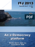 Predavanje o Platformi Za E-Demokraciju Konferencija ITJ 2013
