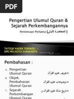 Pengertian Ulumul Quran