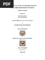 Download Experimental Study on the Behaviour of Steel Fibre Reinforced Concrete by deviprasadha SN14552556 doc pdf