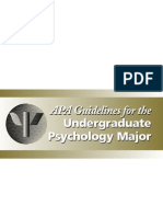 APA Guidelines-Psychology Undergrad