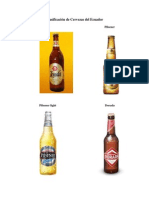 Clasificación de Cervezas Del EcuadorLUIS PROCEL