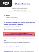 Download Advanced TEFL Lesson Plan Effective Marketing - Business English by St George International English School London SN145534659 doc pdf