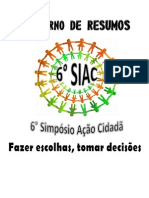 CADERNO DE RESUMOS DO 6º SIAC-2 Cópia