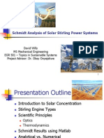 Schmidt Analysis of Solar Stirling Power Systems