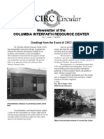 CIRC Newsletter Vol 1 Newsletter of the Columbia Interfaith Resource Center