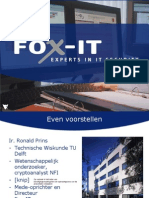 Fox-IT Ronald Prins Informatiebeveiliging in Oorlogstijd Publieke Versie