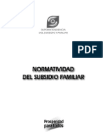 Normatividad Del Subsidio Familiar