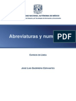 Abreviaturas y Numerales