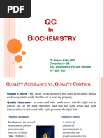 Iochemistry: DR Reema Bahri, MD Consultant - QA SRL Diagnostics PVT LTD, Mumbai 18 Dec' 2011