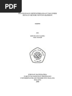 Download PENYELESAIAN SISTEM PERSAMAAN TAK LINIERDENGAN METODE NEWTON-RAPHSON by Perdana Yuda Purwoko SN145573351 doc pdf