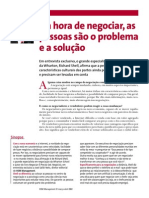 Na Hora de Negociar As Pessoas São o Problema e A Solução PDF