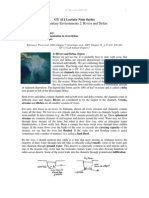 Sedimentary Environments 2: Rivers and Deltas: GY 111 Lecture Note Series