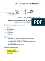 Promocion Paqutes de Agua Levite