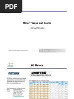 Motor Torque and Power: J. Michael Mccarthy