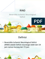 RIND (Reversible Ischemic Neurological Deficit)