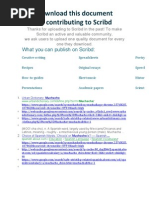 This Document by Contributing To Scribd