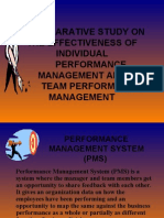 A Comparative Study On The Effectiveness of Individual Performance Management and Team Performance Management