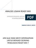 Analisis Usaha Ready Mix