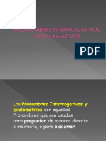 Pronombres Interrogativos y Exclamativos