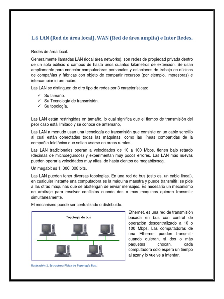 Características de Redes LAN y WAN | PDF | Red de área amplia | Cambio ...