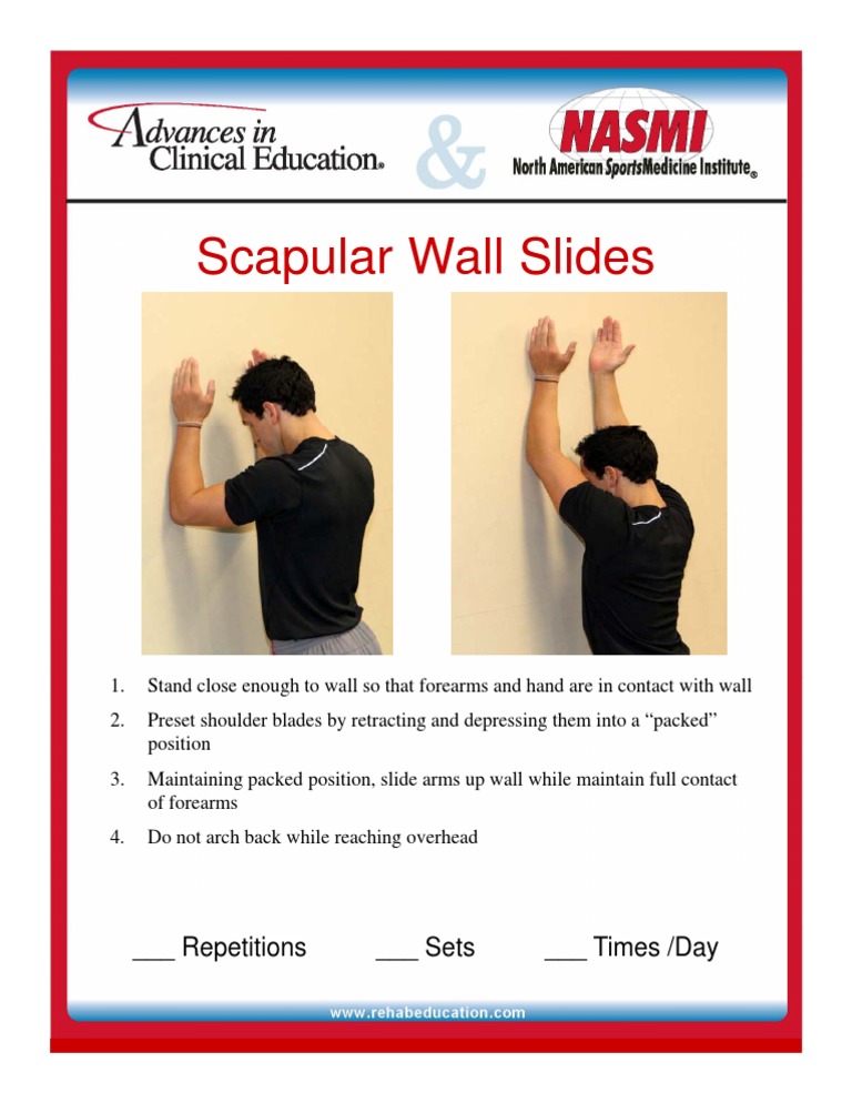 Scapular Wall Slides