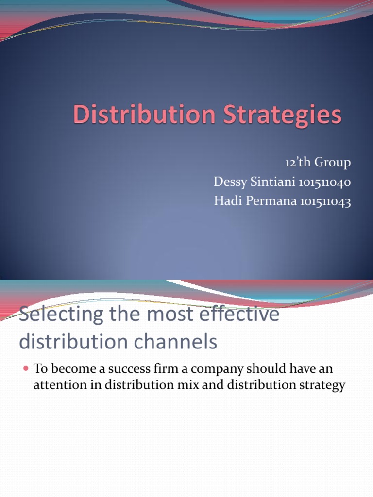 Effective Channel Distribution Strategies | PDF
