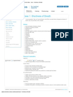 Toronto Notes - Case 1 - Shortness of Breath