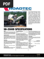 Roadtec SB 2500 Specs | PDF | Engines | Transport