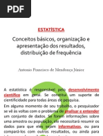 Aula de Estatística - Conceitos e Distribuição de Frequências