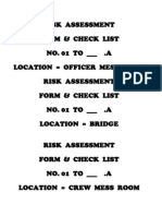 Risk Assessment Form