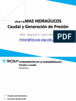 Caudal y Presión en Sistemas Hidráulicos