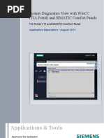 WinCC Advanced Comfort Panel System Diagnoseanzeige en