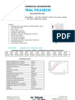 Fral FD33ECO Spec Sheet