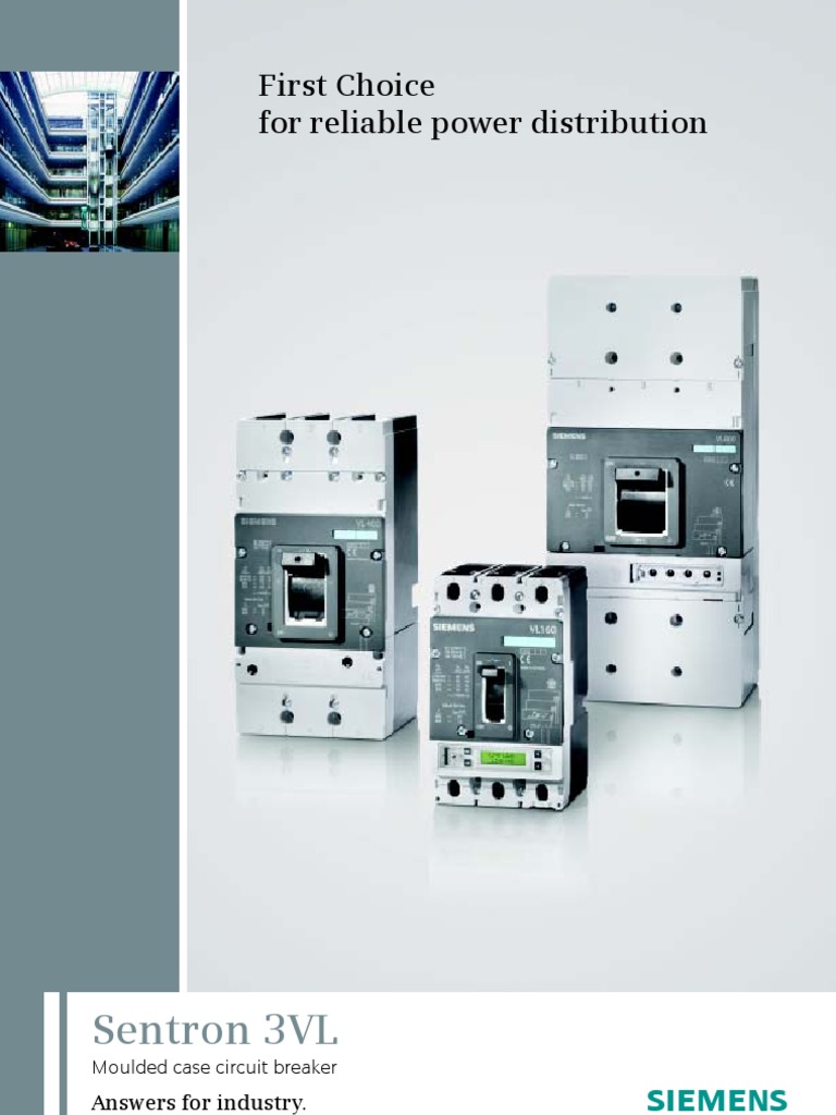 Siemens 3VL MCCB Overview and Features | PDF | Switch | Electrical ...