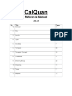 Calquan: Reference Manual