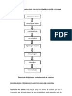 Processo produtivo ovos codorna