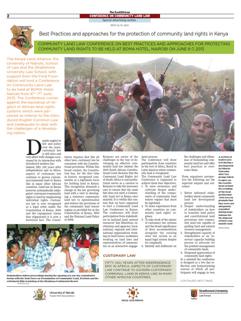 EA Land Alliance PDF Land Law Kenya
