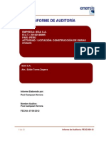 Informe Auditoria Nueva IESA S.A. PE-IE-069-12 Act - Construcción de Obras Civiles