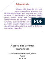 A Teoria Dos Sistemas Economicos FDUC