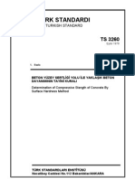 TS 3260 Beton Yüzey Sertliği Ile Yaklaşık Beton Dayanımının Tayini Kuralı